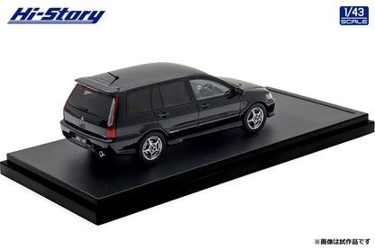[ Back-order ] Hi-Story HS505BK 1:43 MITSUBISHI LANCER CEDIA WAGON Ralliart Edition 2001 Amethyst Black resin model car