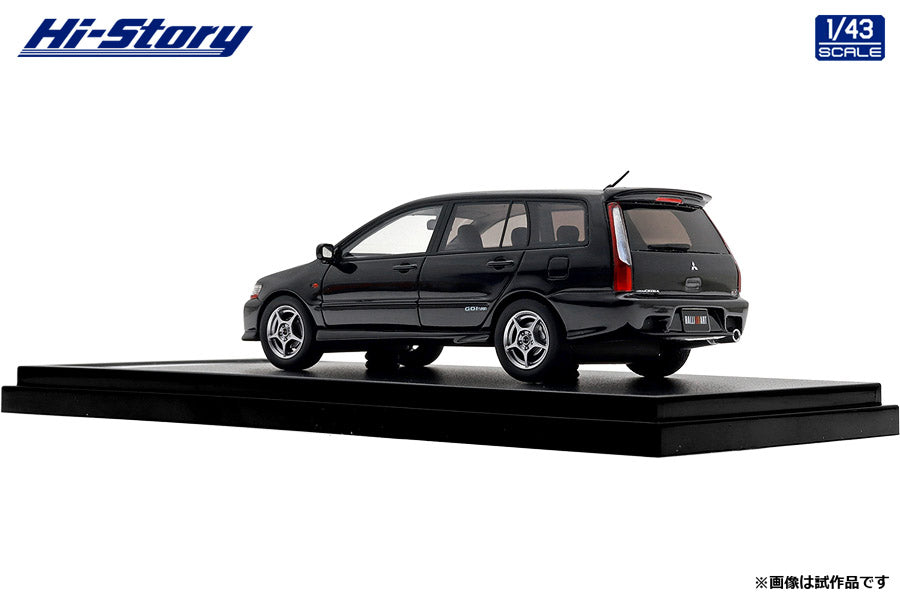 [ Back-order ] Hi-Story HS505BK 1:43 MITSUBISHI LANCER CEDIA WAGON Ralliart Edition 2001 Amethyst Black resin model car
