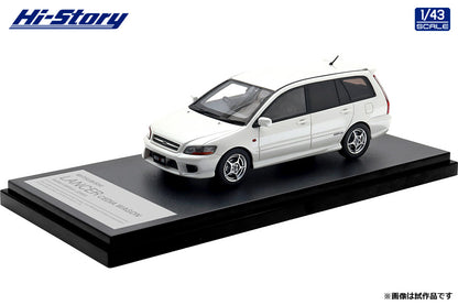 [ Back-order ] Hi-Story HS505WH 1:43 MITSUBISHI LANCER CEDIA WAGON Ralliart Edition 2001 Silky White resin model car