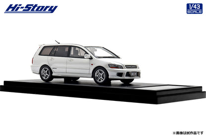 [ Back-order ] Hi-Story HS505WH 1:43 MITSUBISHI LANCER CEDIA WAGON Ralliart Edition 2001 Silky White resin model car