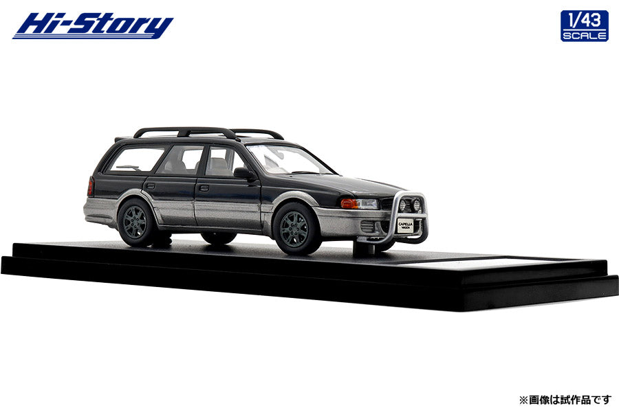 [ Back-order ] Hi-Story HS506BK 1:43 MAZDA CAPELLA WAGON FX 1994 Brilliant Black Silent Silver Metallic resin model car