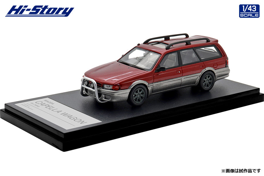 [ Back-order ] Hi-Story HS506RE 1:43 MAZDA CAPELLA WAGON FX 1994Passion Rose Mica Silent Silver Metallic resin model car