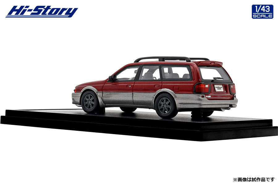 [ Back-order ] Hi-Story HS506RE 1:43 MAZDA CAPELLA WAGON FX 1994Passion Rose Mica Silent Silver Metallic resin model car