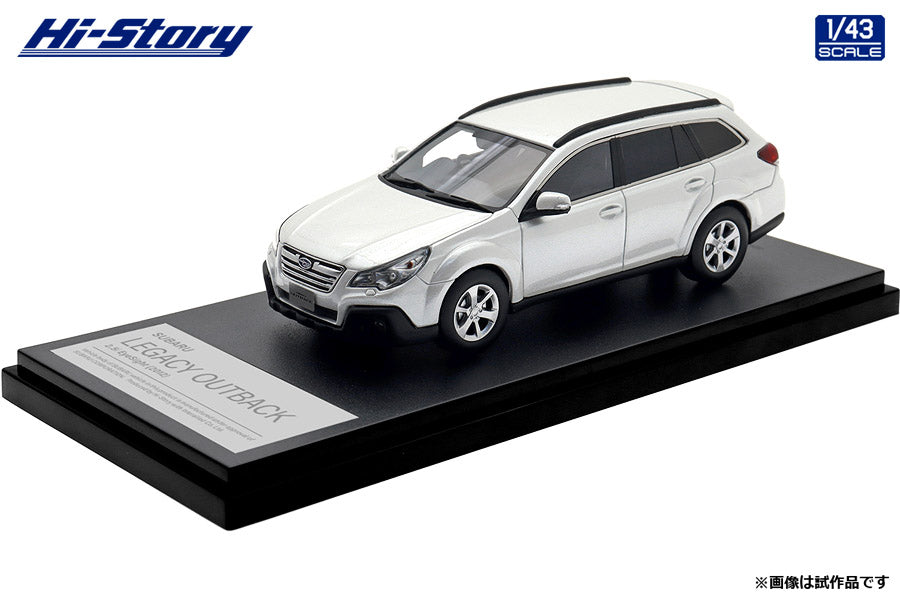 [ Back-order ] Hi-Story HS512WH 1:43 SUBARU LEGACY OUTBACK 2.5i EyeSight 2012 Satin White Pearl resin model car