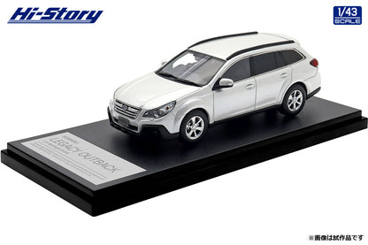 [ Back-order ] Hi-Story HS512WH 1:43 SUBARU LEGACY OUTBACK 2.5i EyeSight 2012 Satin White Pearl resin model car