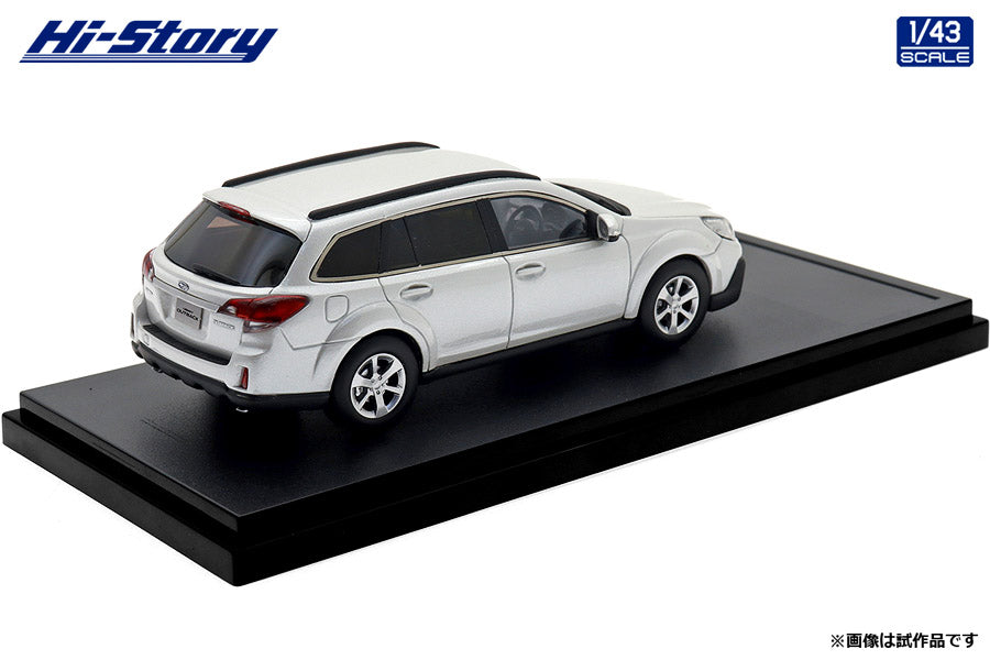 [ Back-order ] Hi-Story HS512WH 1:43 SUBARU LEGACY OUTBACK 2.5i EyeSight 2012 Satin White Pearl resin model car