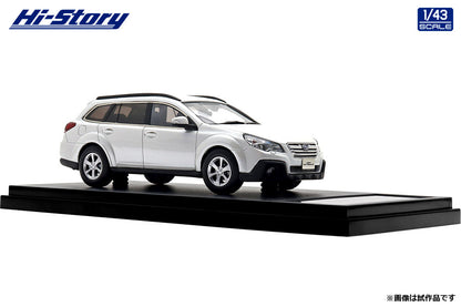 [ Back-order ] Hi-Story HS512WH 1:43 SUBARU LEGACY OUTBACK 2.5i EyeSight 2012 Satin White Pearl resin model car