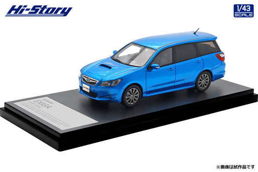 [ Back-order ] Hi-Story HS518BL 1:43 SUBARU EXIGA 2.0GT 2008 Sapphire Blue Pearl resin model car