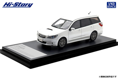 [ Back-order ] Hi-Story HS518WH 1:43 SUBARU EXIGA 2.0GT 2008 Satin White Pearl resin model car