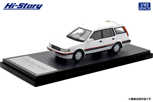 [ Back-order ] Hi-Story HS520WH 1:43 Toyota SPRINTER CARIB AV-II TOURING SPECIAL 1988 Super White II Resin model car