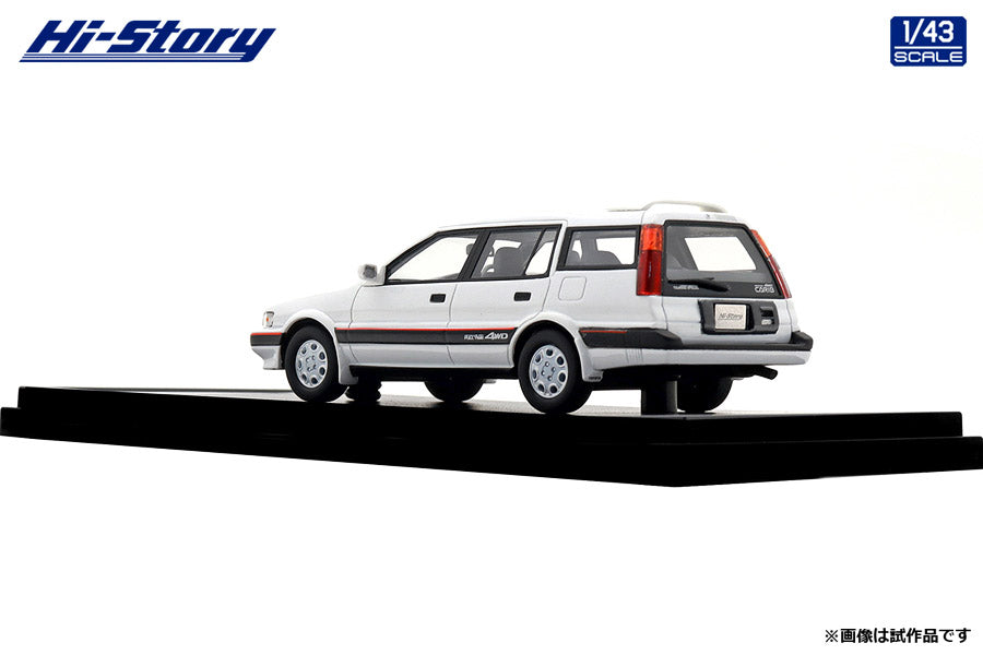 [ Back-order ] Hi-Story HS520WH 1:43 Toyota SPRINTER CARIB AV-II TOURING SPECIAL 1988 Super White II Resin model car