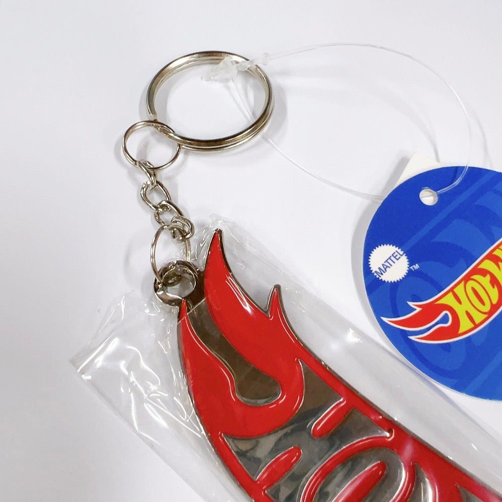 HWU87588 Hot Wheels Metal Key Chain Large RD 10cm Red