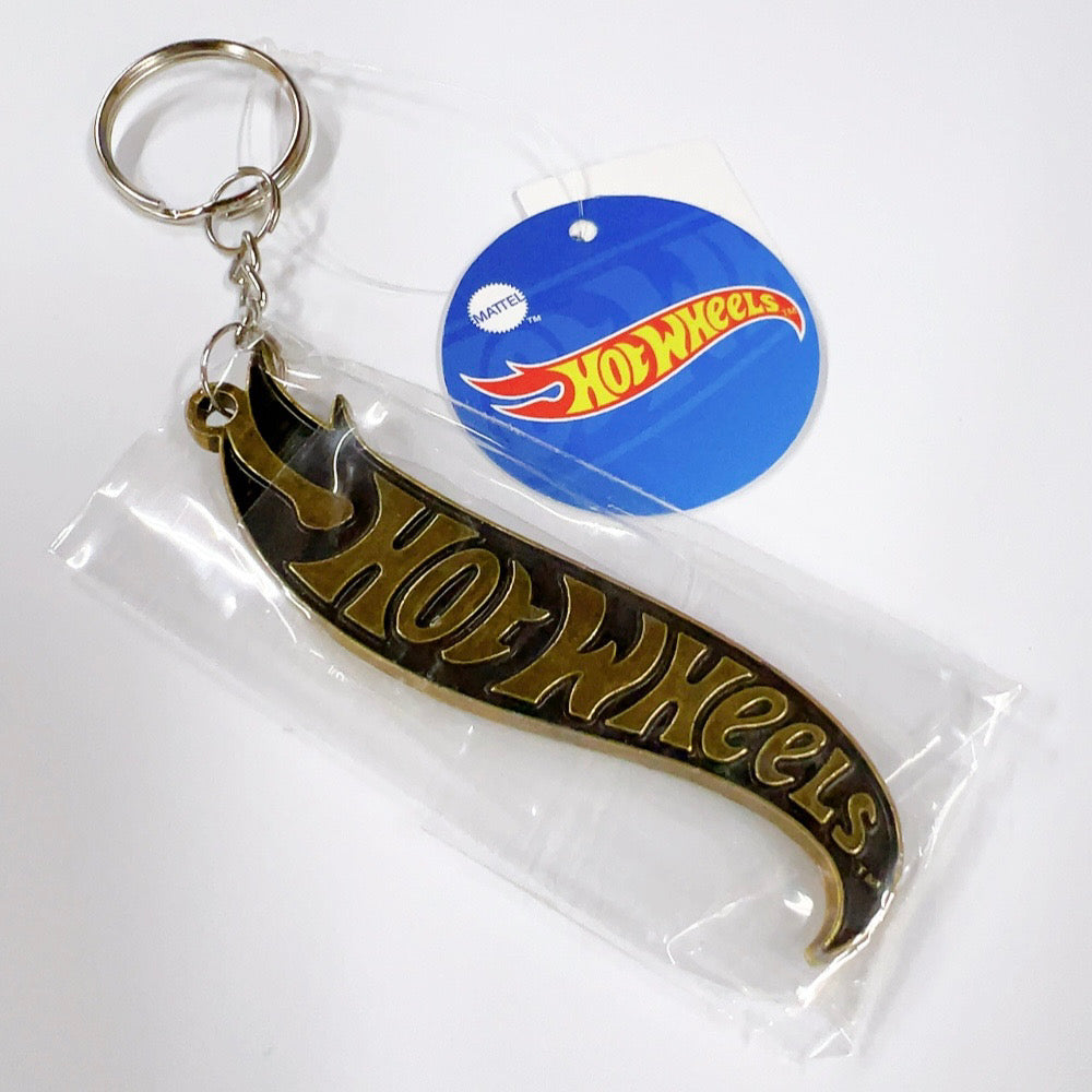 HWU87589 Hot Wheels Metal Keychain VGD 8cm Vintage Gold