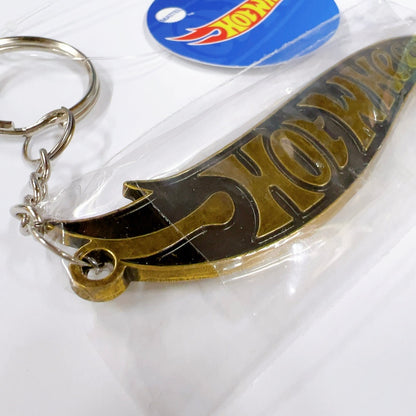 HWU87589 Hot Wheels Metal Keychain VGD 8cm Vintage Gold