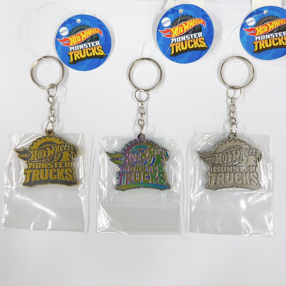 HWU87591 Hot Wheels Metal Keychain Monster Truck VGD Vintage Gold