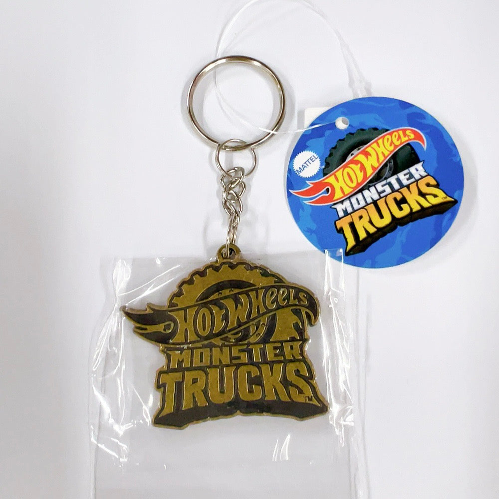 HWU87591 Hot Wheels Metal Keychain Monster Truck VGD Vintage Gold