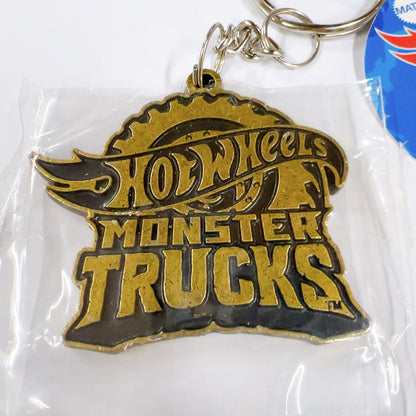 HWU87591 Hot Wheels Metal Keychain Monster Truck VGD Vintage Gold