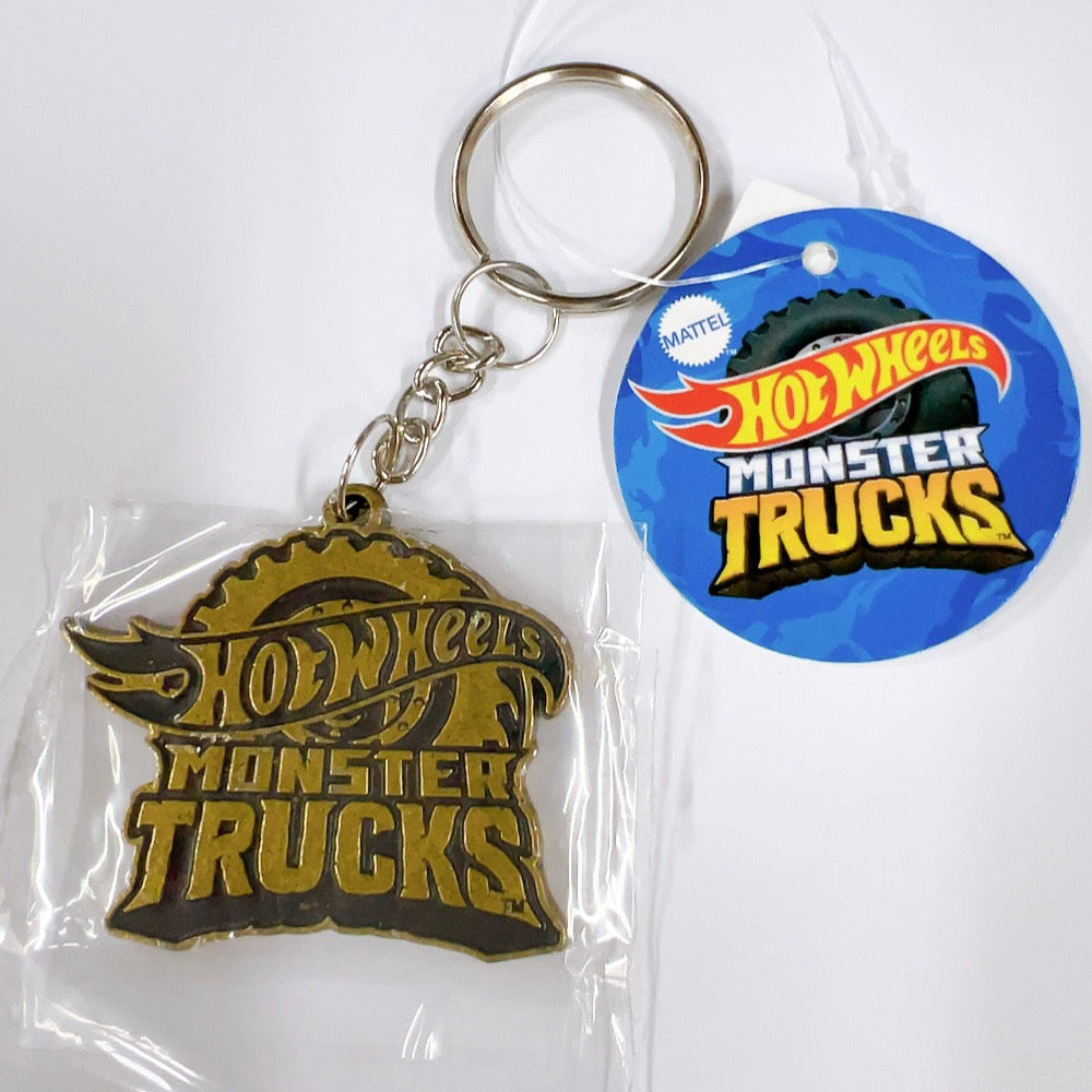 HWU87591 Hot Wheels Metal Keychain Monster Truck VGD Vintage Gold