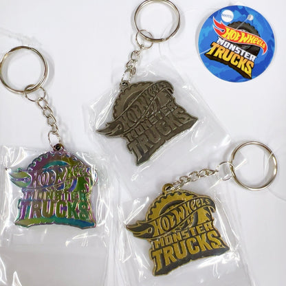 HWU87591 Hot Wheels Metal Keychain Monster Truck VGD Vintage Gold