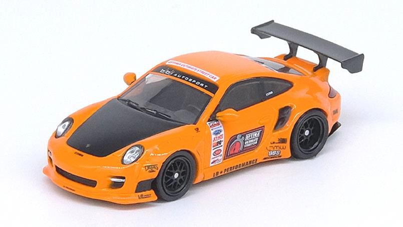 [ Back-order ]  INNO Models IN64-997LB-SEMA 1:64 997 LIBERTY WALK SEMA 2014 Orange