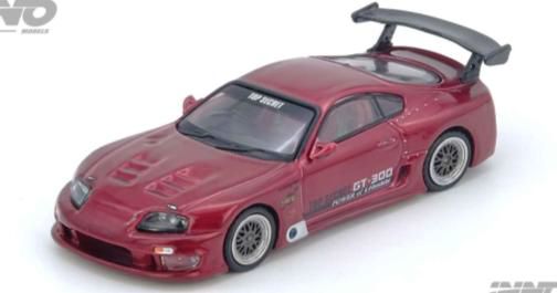 [ Back-order ] INNO Models IN64-A80TS-RED 1:64 Toyota Supra A80 "TOP SECRET" Red model car