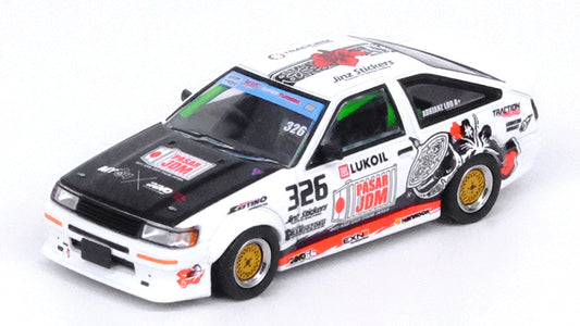 [ Back-order ]  INNO Models IN64-AE86-TRACKERZ 1:64 Toyota Corolla AE86 Levin "TRACKERS RACING