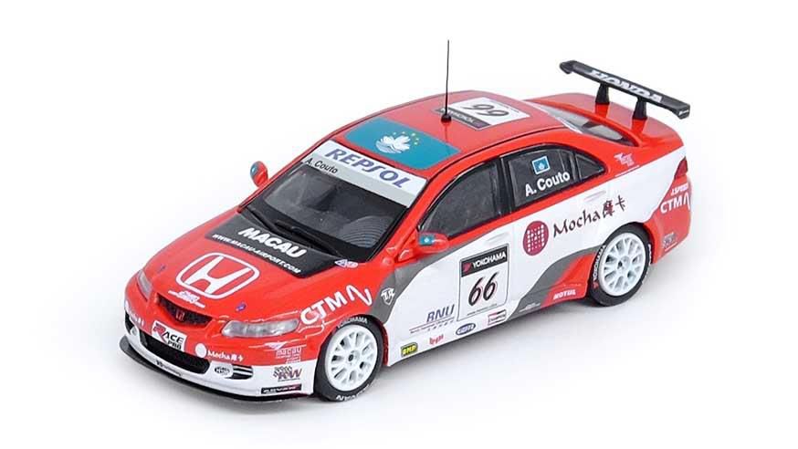 [ Back-order ] INNO Models IN64-CL7-MGPAC 1:64 Honda Accord Euro-R CL7 #66 "N. Technology" Macau World Touring Car Championship 2008