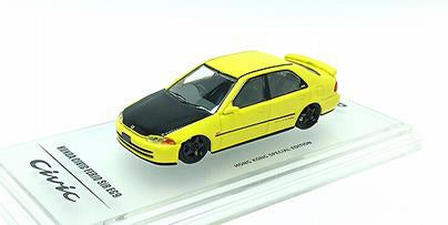 [ Back-order ] INNO Models IN64-EG9-YLTS 1:64 Honda Civic Ferio SiR EG9 Yellow Replacement wheel set, decals included