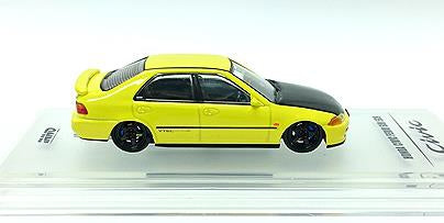 [ Back-order ] INNO Models IN64-EG9-YLTS 1:64 Honda Civic Ferio SiR EG9 Yellow Replacement wheel set, decals included