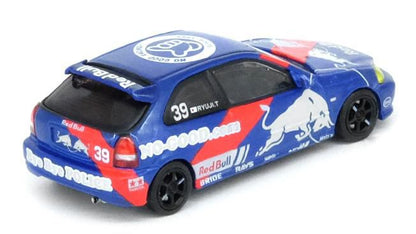 [ Back-order ] INNO Models IN64-EK9-JDM16 1:64 Honda Civic Type-R (EK9) "No Good Racing" "Red Bull"