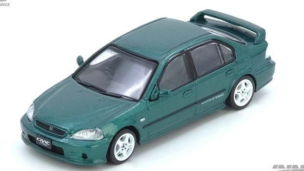 [ Back-order ] INNO Models IN64-EKS-GREEN 1:64 Honda Civic Ferio Si EK Green model car