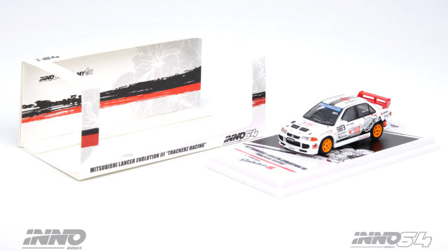 [ Back-order ] INNO Models IN64-EVOIII-TRACKERZ 1:64 Mitsubishi Lancer Evolution III TRACKERZ RACING model car