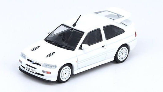 [ Back-order ] INNO Models IN64-FERS-WHILHDOZ 1:64 Ford Escort RS COSWORTH White Left Hand Drive OZ Rally Racing Wheels