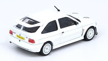 [ Back-order ] INNO Models IN64-FERS-WHILHDOZ 1:64 Ford Escort RS COSWORTH White Left Hand Drive OZ Rally Racing Wheels