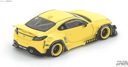 [ Back-order ] INNO Models IN64-GR86P-YELLOW 1:64 Toyota GR86 "PANDEM" Yellow model car