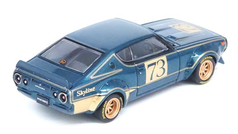 [ Back-order ] INNO Models IN64-KPGC110RC-GRN 1:64 Nissan Skyline 2000 GT-R (KPGC110) Racing Concept Green