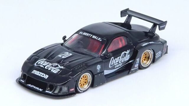 [ Back-order ] INNO Models IN64-LBWK-RX7-01 1:64 Mazda RX7 FD3S LB-WORKS Super Silhouette Black model car
