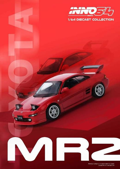 [ Back-order ] INNO Models IN64-MR2SW20-RED 1:64 Toyota MR2 SW20 Red model car