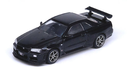 [ Back-order ] INNO Models IN64-R34VS-BLA 1:64 Skyline GT-R R34 V-Spec II Black