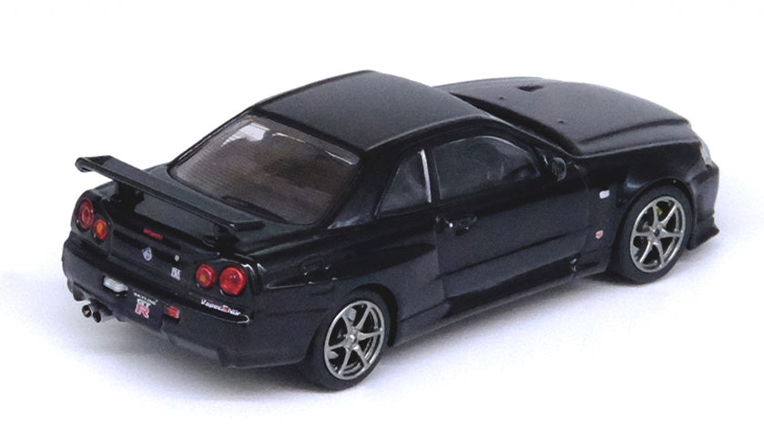 [ Back-order ] INNO Models IN64-R34VS-BLA 1:64 Skyline GT-R R34 V-Spec II Black