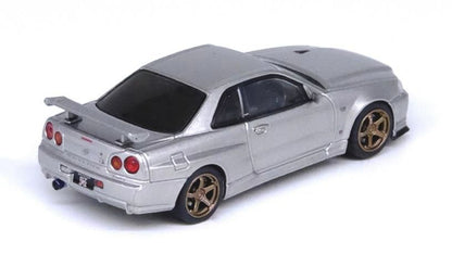 [ Back-order ] INNO Models IN64-R34VS-SIL 1:64 Skyline GT-R R34 V-Spec II Silver