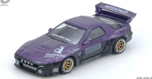 [ Back-order ] INNO Models IN64-RX7FCP-PB 1:64 Mazda RX7 FC3S "PANDEM ROCKET BUNNY" Purple model car
