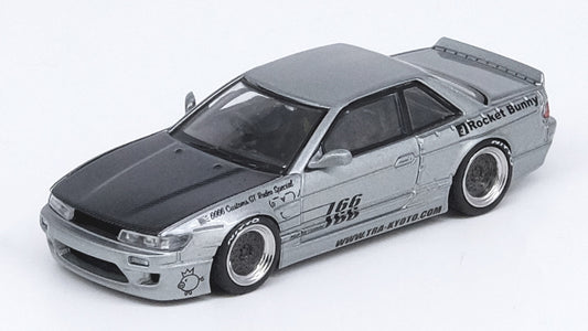 [ Back-order ] INNO Models IN64-S13V1-SIL 1:64 Nissan SILVIA S13 V1 Pandem / Rocket Bunny Silver