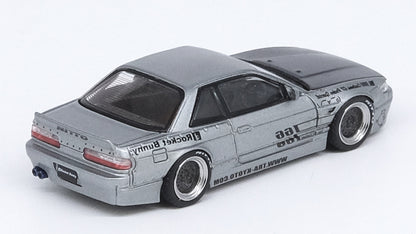 [ Back-order ] INNO Models IN64-S13V1-SIL 1:64 Nissan SILVIA S13 V1 Pandem / Rocket Bunny Silver