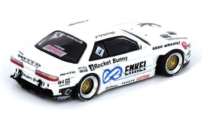 [ Back-order ] INNO Models IN64-S13V2-WHI 1:64 Nissan Silvia S13 (V2) Pandem/Rocket Bunny White