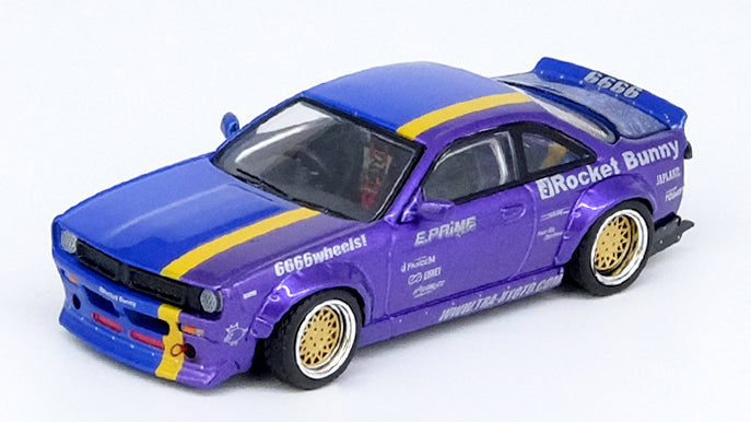 [ Back-order ]  INNO Models IN64-S14B-TOMOSAN 1:64 Nissan Silvia S14 "Rocket Buuny Boss" Tomonori Idekawa model car