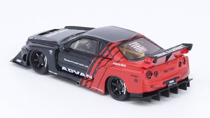 IN64R-ER34-AD INNO MODELS 1:64 Nissan Skyline "LBWK" (ER34) Super Silhouette "ADVAN