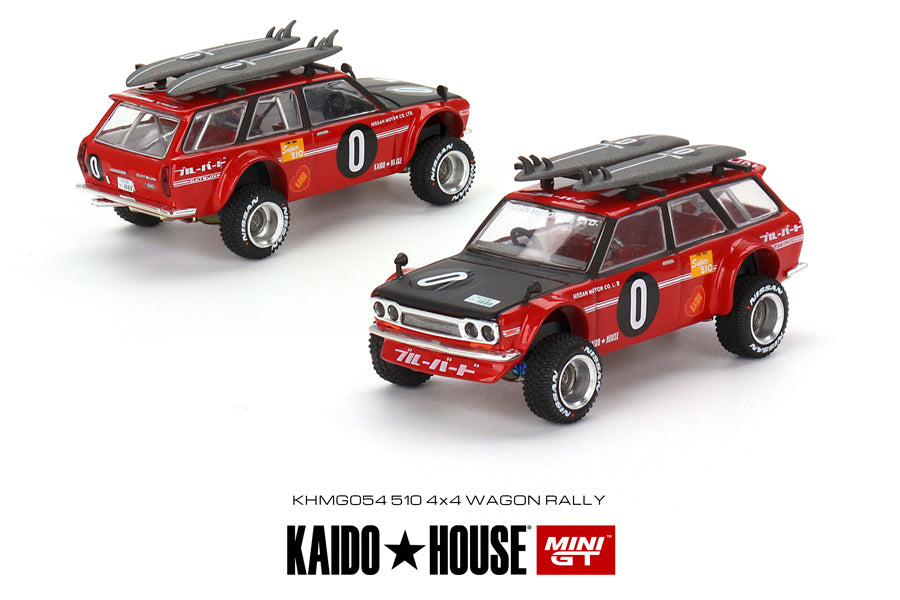 [ Back-order ] TSM MINI-GT KHMG054 1:64 Datsun KAIDO 510 Wagon Kaido GT Surf Safari RS V2 RHD model car
