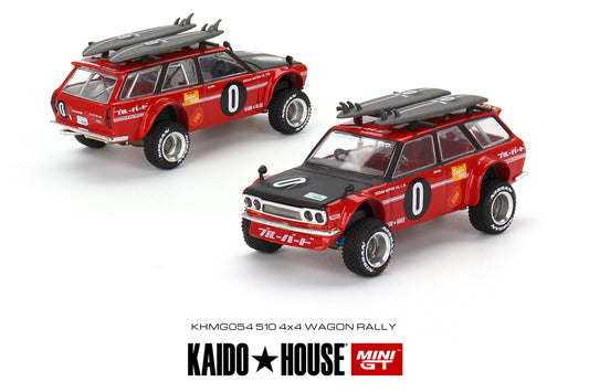 [ Back-order ] TSM MINI-GT KHMG054 1:64 Datsun KAIDO 510 Wagon Kaido GT Surf Safari RS V2 RHD model car