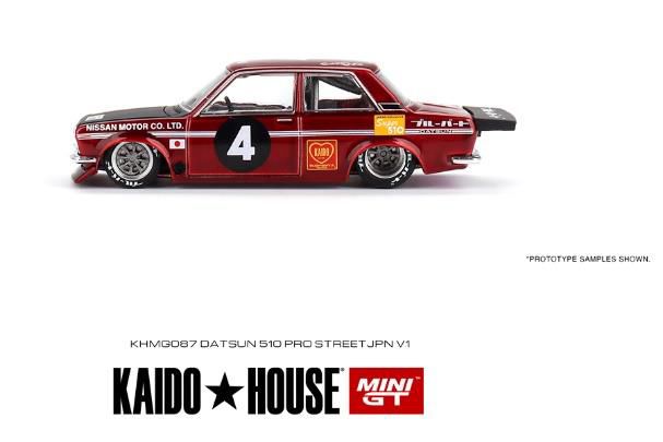 KHMG087 TSM MINI-GT 1:64 Datsun KAIDO 510 Pro Street JAPAN V1 LHD